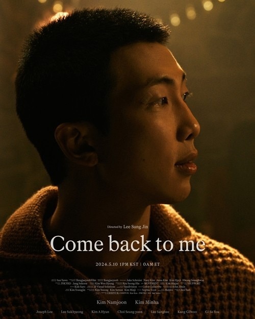 Ca khúc đầu tiên “Come back to me” trong album solo của RM BTS vừa được ra mắt. Ảnh: Big Hit Music