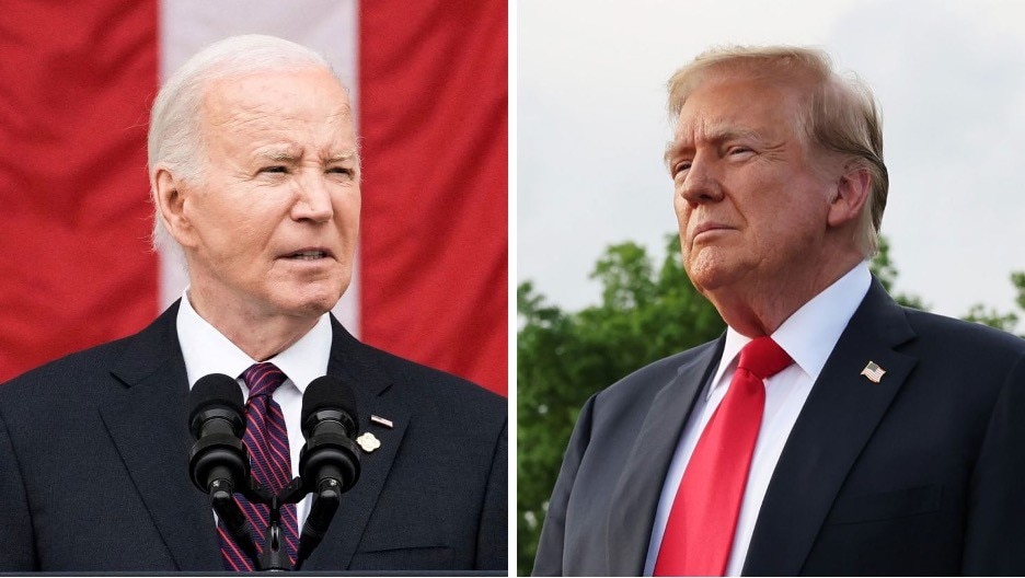 Tổng thống Joe Biden và cựu Tổng thống Donald Trump. (Nguồn: Reuters, Getty Images)