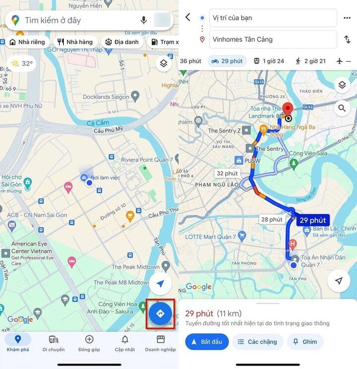 Cách lưu quãng đường trên Google Maps đơn giản - 1