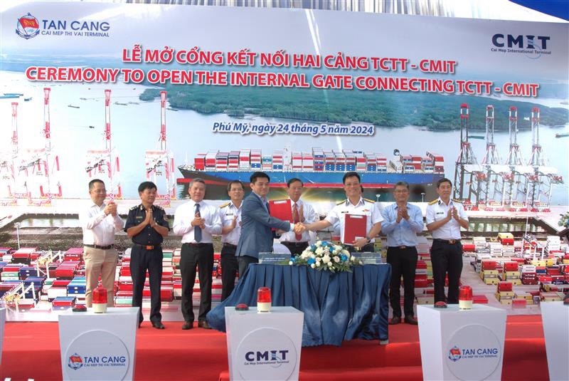 Cảng Quốc tế Cái Mép và Tân Cảng  Sài Gòn mở cổng chung- Ảnh 1.