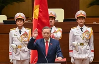 Chủ tịch nước Tô Lâm tuyên thệ nhậm chức. (Ảnh: LINH KHOA)