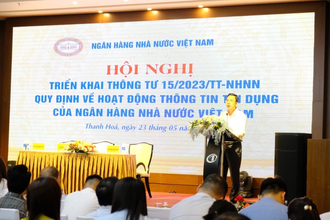 Ông Lê Anh Tuấn - Phó Tổng giám đốc CIC phát biểu tại Hội nghị
