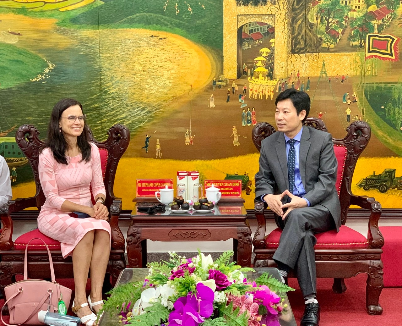 Phó Chủ tịch BCH T.Ư Hội NDDVN Nguyễn Xuân Định làm việc với Đại sứ Úc về Bình đẳng giới- Ảnh 1.