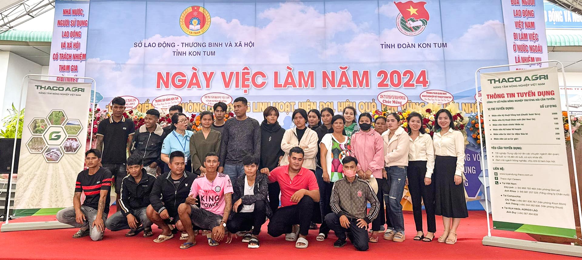 THACO AGRI đã tham gia chương trình Ngày việc làm năm 2024 tại Trung tâm Dịch vụ việc làm tỉnh Kon Tum
