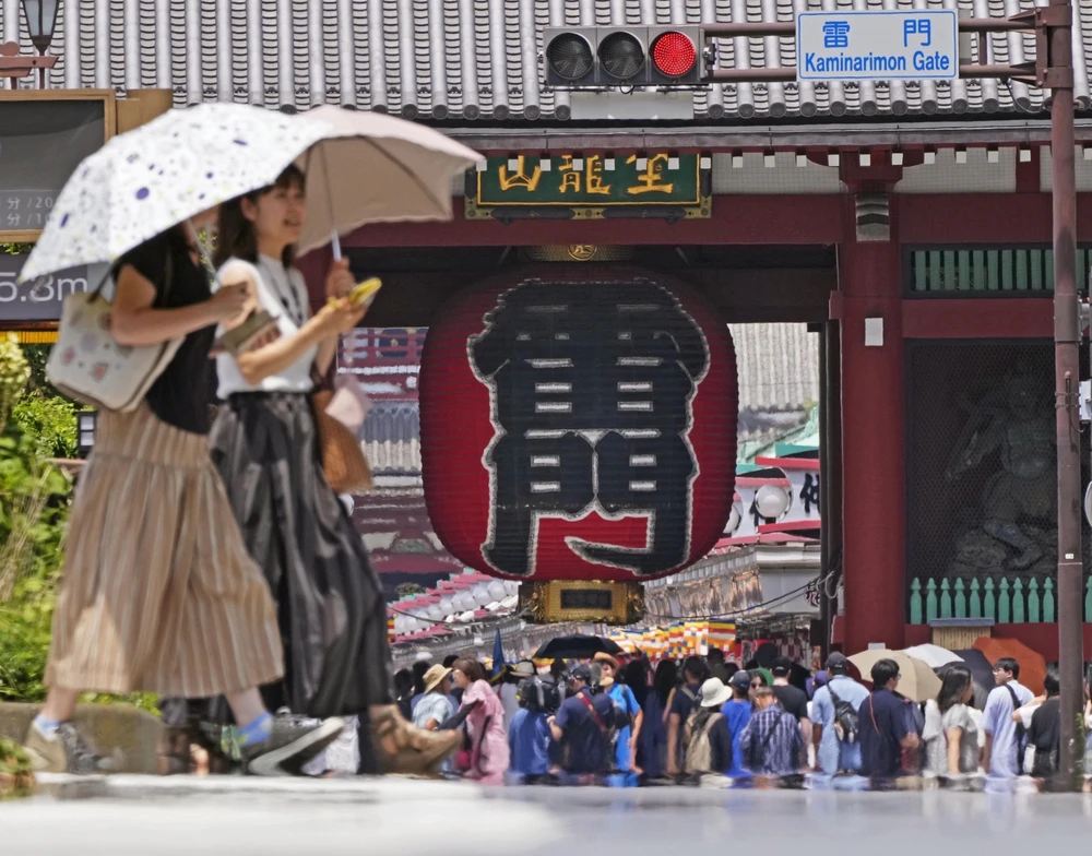 Tokyo (Nhật Bản) là một trong những nơi thu hút nhiều du khách Australia nhất kể từ sau đại dịch COVID-19. (Ảnh: Kyodo/TTXVN)