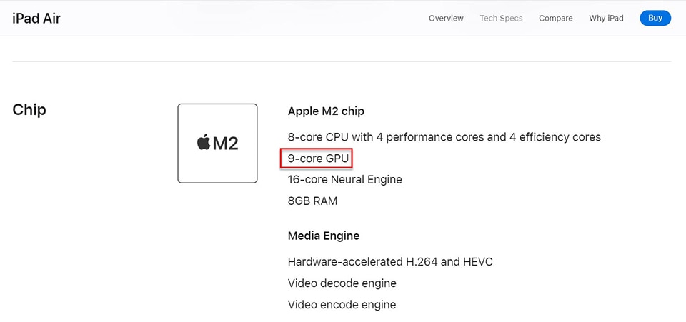 iPad Air M2 không có GPU 10 lõi như công bố- Ảnh 2.
