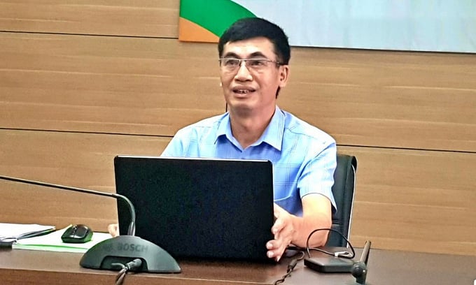 Ông Hoàng Văn Hồng: 'Sản xuất hữu cơ phải tuân thủ nghiêm ngặt quy trình'. Ảnh: Thanh Thủy.