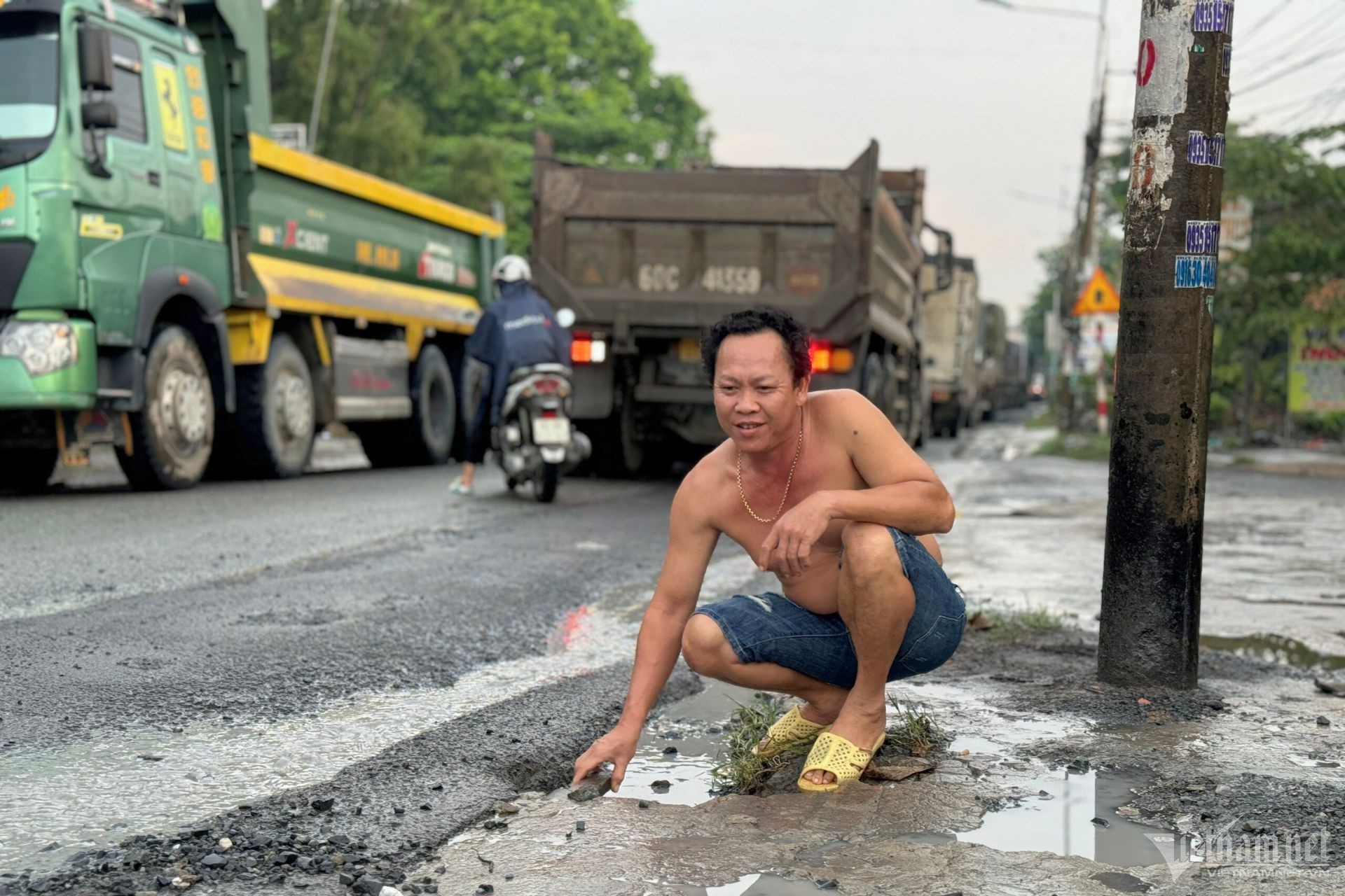 Đường BOT nối Đồng Nai với Bình Dương 'tan nát' vì ổ gà, ổ voi ảnh 6