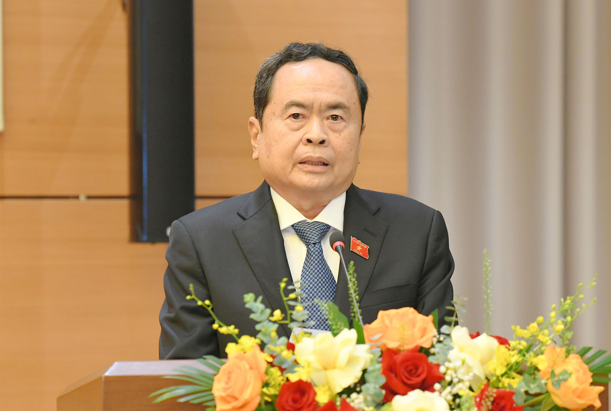 Chủ tịch Quốc hội Trần Thanh Mẫn dự Lễ trao tặng Huy hiệu 40, 30 năm tuổi Đảng của Đảng bộ cơ quan Văn phòng Quốc hội -0