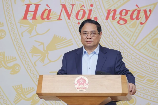 Thủ tướng Chính phủ Phạm Minh Chính phát biểu khai mạc Hội ngh.jpg