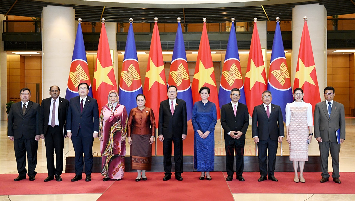 Chủ tịch Quốc hội Trần Thanh Mẫn tiếp Đại sứ, Đại biện các nước ASEAN và Timor - Leste