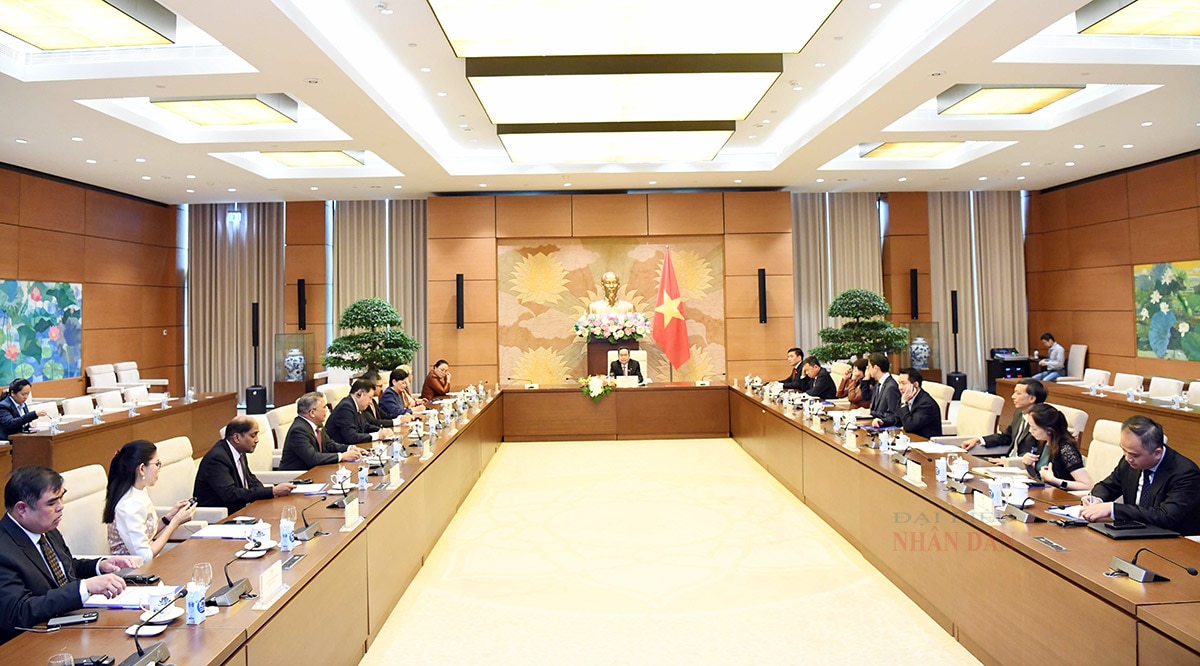 Chủ tịch Quốc hội Trần Thanh Mẫn tiếp Đại sứ các nước ASEAN -1