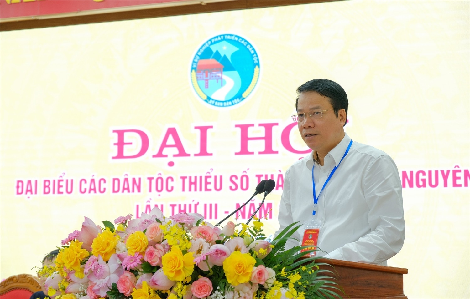 Bí thư Thành ủy Thái Nguyên Dương Văn Lượng phát biểu tại Đại hội