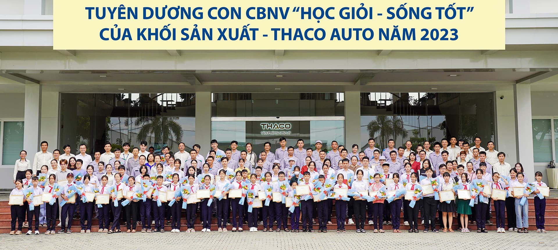 THACO tổ chức Lễ tuyên dương con CBNV Học giỏi - Sống tốt