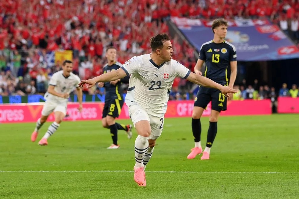 Video bàn thắng Scotland 1-1 Thụy Sĩ - Bảng A EURO 2024