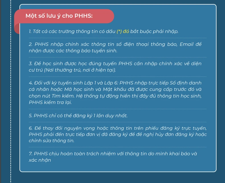 Hà Nội: Hướng dẫn tuyển sinh trực tuyến vào trường mầm non, lớp 1, lớp 6 ảnh 4