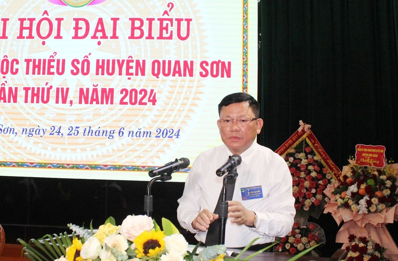Ông Nguyễn Văn Thi - Ủy viên Ban Thường vụ Tỉnh ủy, Phó Chủ tịch thường trực UBND tỉnh phát biểu chỉ đạo Đại hội
