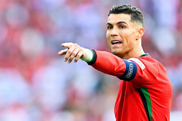 Ronaldo vẫn chưa thể có pha lập công đầu tiên tại EURO 2024. Ảnh: AFP