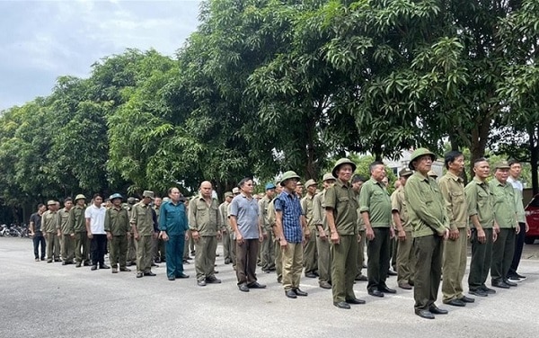 Công an các đơn vị địa phương chuẩn bị sẵn sàng ra mắt lực lượng bảo vệ ANTT ở cơ sở. Ảnh: Cổng TTĐT Bộ Công an