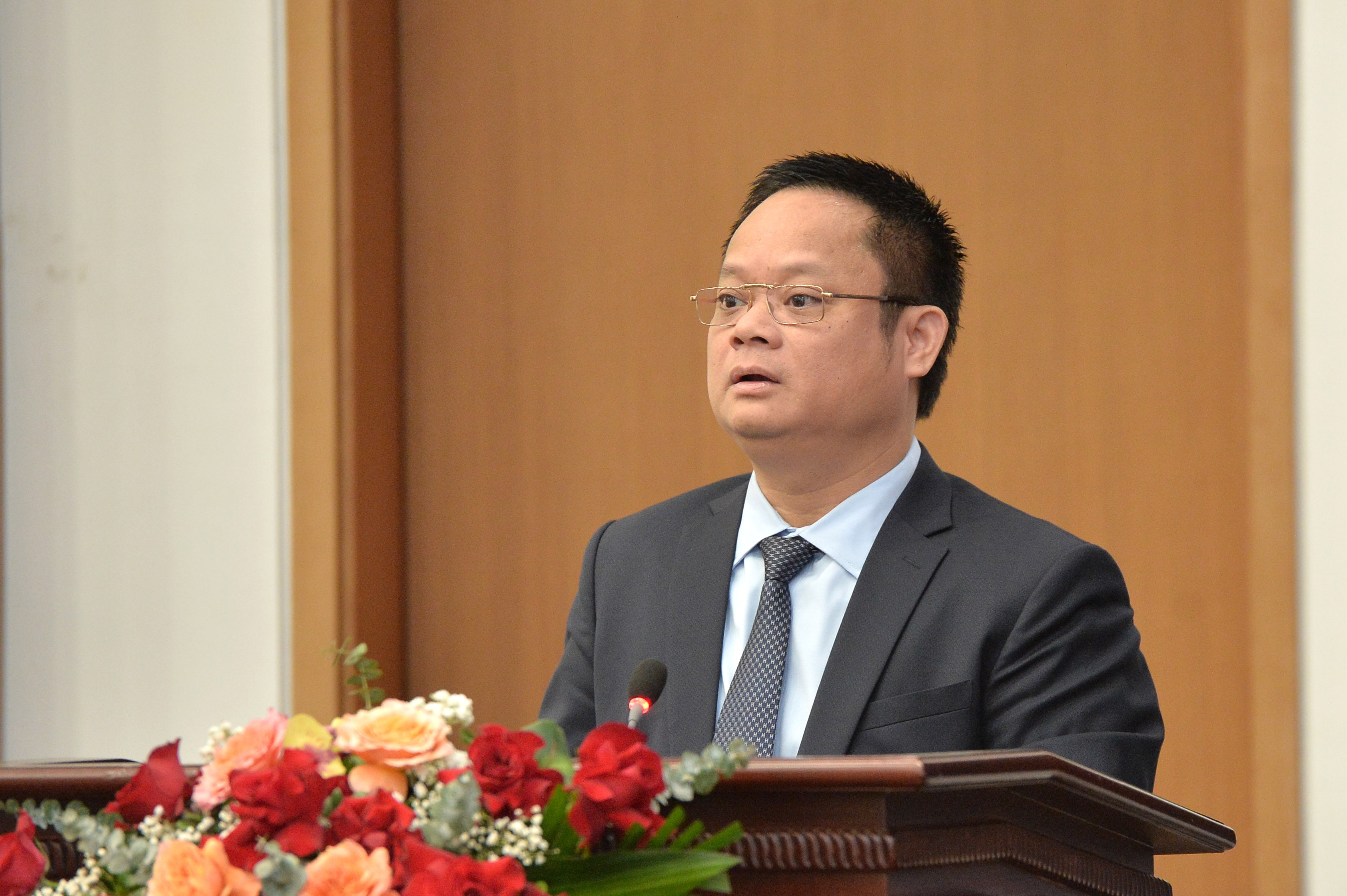 Tổng Thư ký Quốc hội Bùi Văn Cường chủ trì họp báo công bố kết quả Kỳ họp thứ Bảy, Quốc hội khoá XV -2