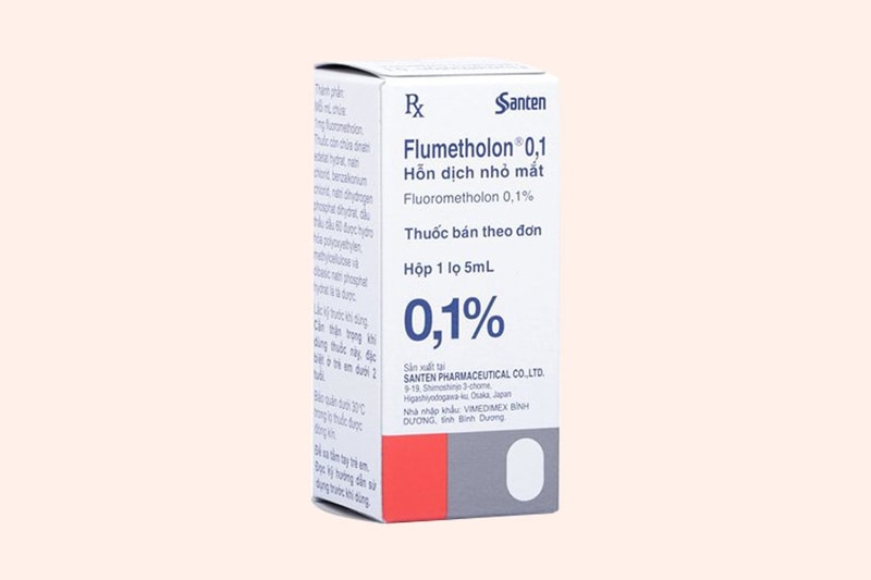 Thuốc nhỏ mắt Flumetholon 0.1% giảm triệu chứng sưng viêm mắt 