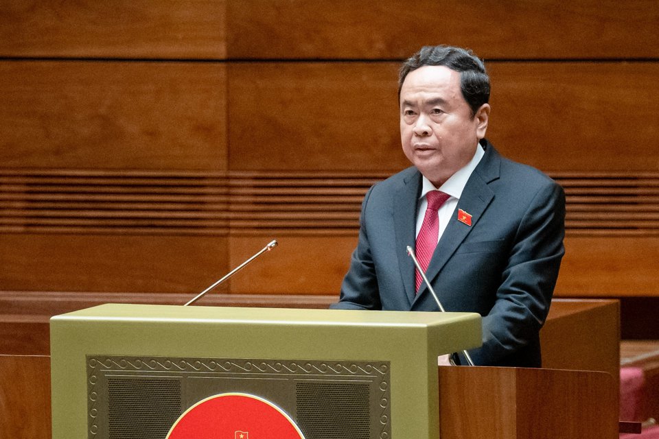 Chủ tịch Quốc hội Trần Thanh Mẫn phát biểu bế mạc kỳ họp