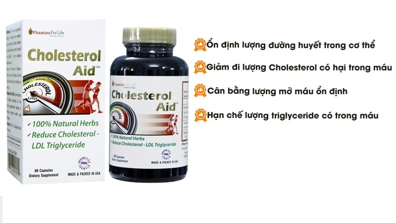 Những tác dụng chính của thuốc Cholesterol Aid 