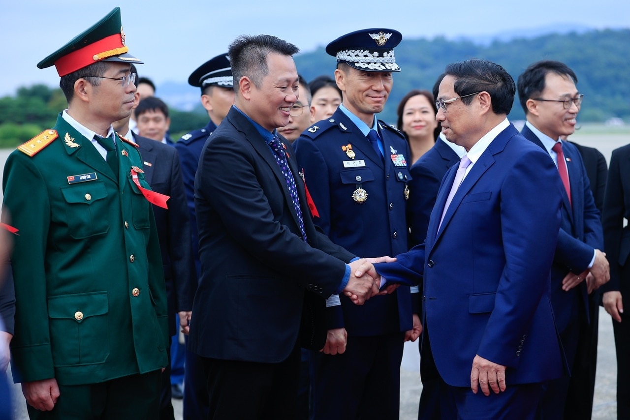 Lễ đón Thủ tướng Phạm Minh Chính thăm chính thức Hàn Quốc - 3