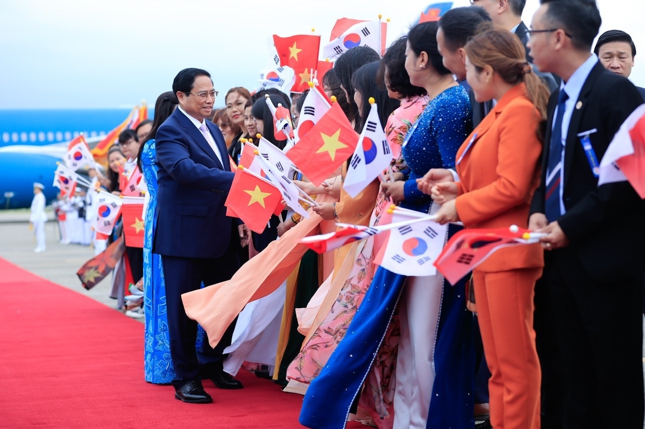 Lễ đón Thủ tướng Phạm Minh Chính thăm chính thức Hàn Quốc - 9