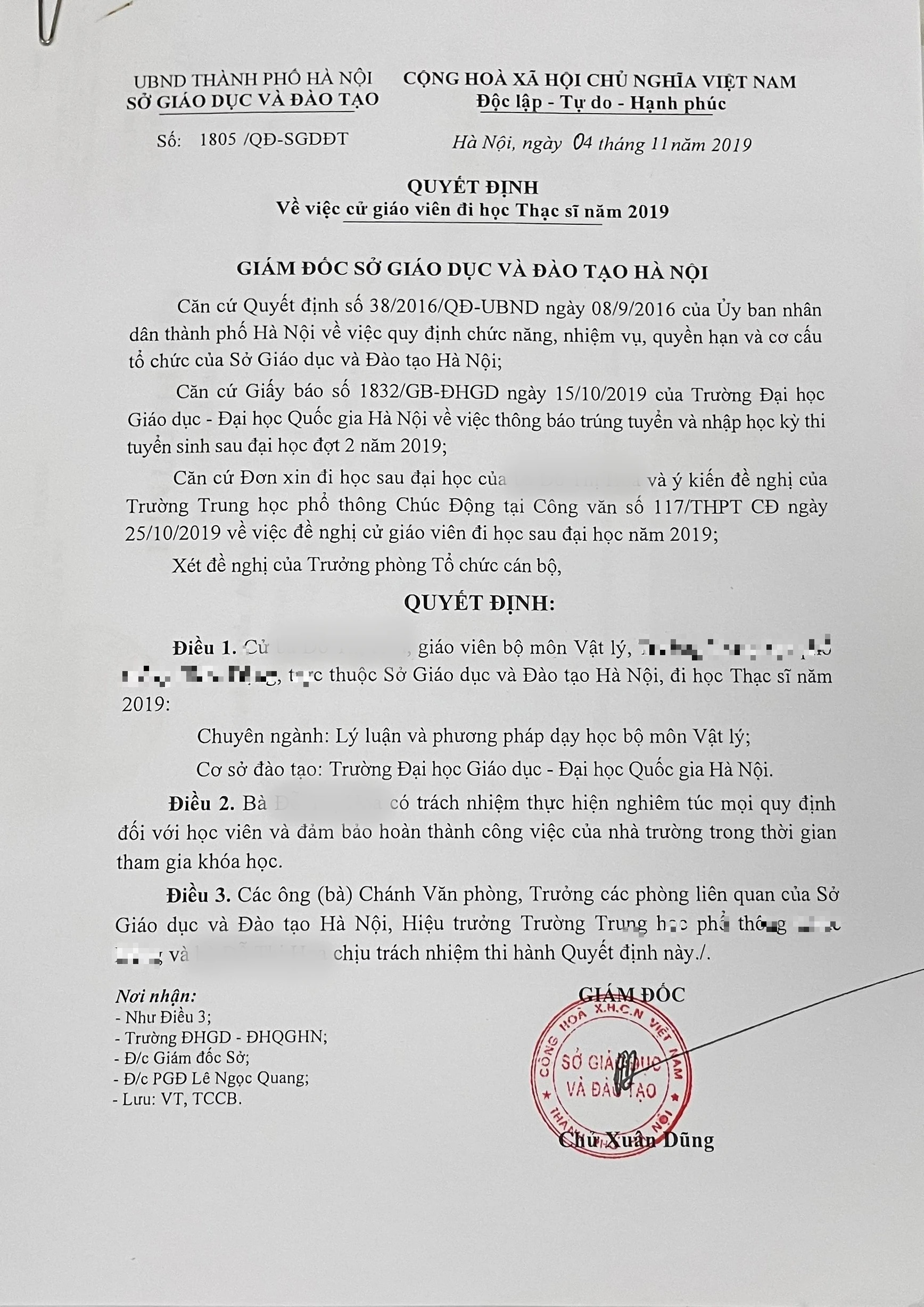 63 giáo viên Hà Nội tố bị 'bùng' tiền hỗ trợ đào tạo học thạc sĩ- Ảnh 2.