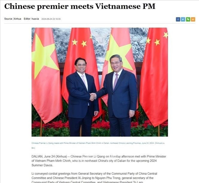 Báo chí Trung Quốc đồng loạt đưa tin chuyến công tác của Thủ tướng Phạm Minh Chính tại Trung Quốc