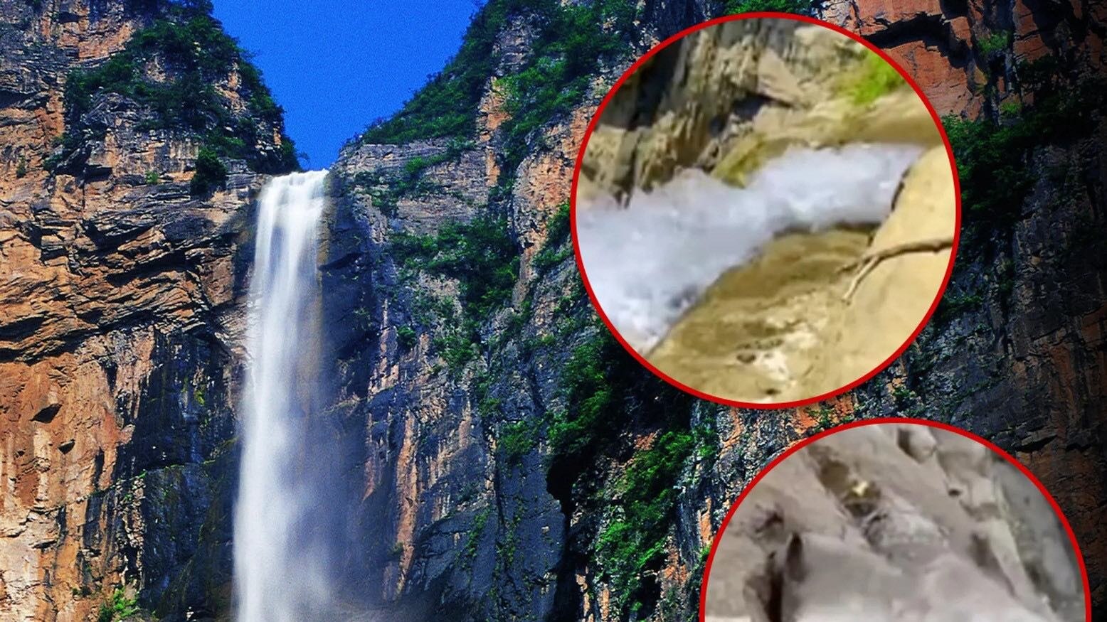 Một thác nước nổi tiếng của Trung Quốc đã khiến nhiều du khách thất vọng khi bí mật đằng sau sự hùng vĩ thường thấy gần đây đã bị một vlogger địa phương phát hiện.