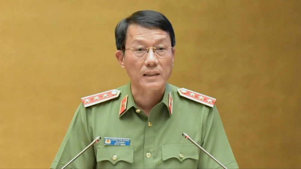 Bộ trưởng Bộ Công an Lương Tam Quang. Ảnh: QUANG PHÚC 