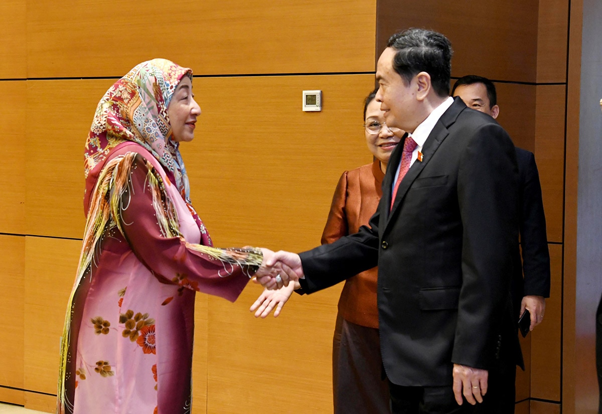 Chủ tịch Quốc hội Trần Thanh Mẫn tiếp Đại sứ, Đại biện các nước ASEAN và Timor - Leste