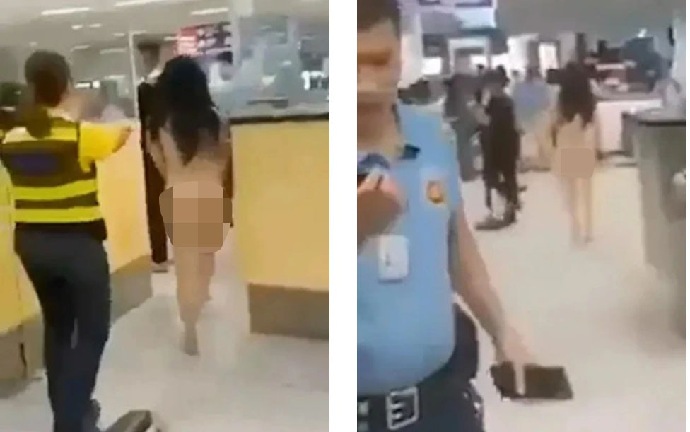Khỏa thân giữa sân bay sau khi bị phạt quá hạn visa- Ảnh 1.