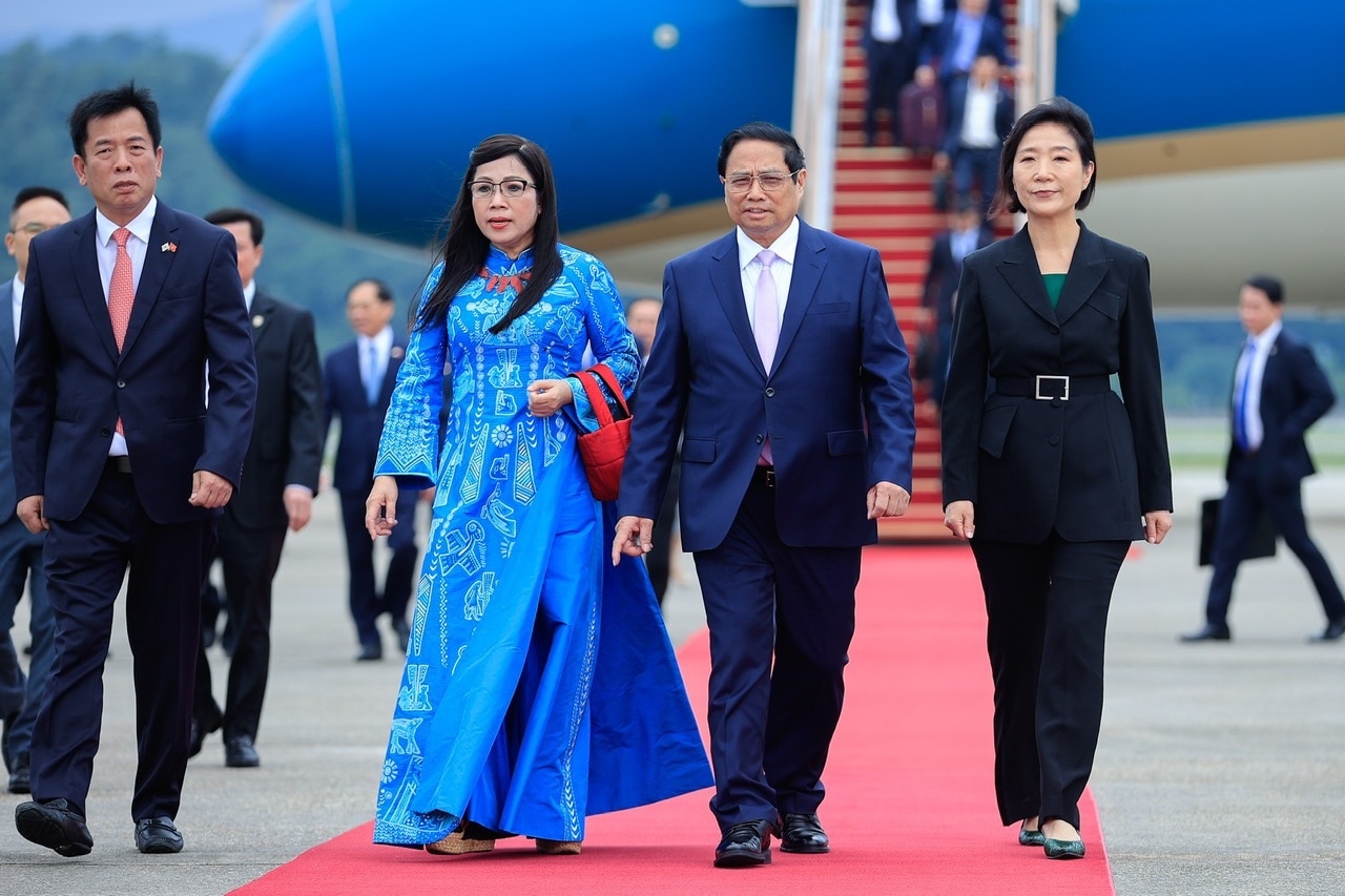Lễ đón Thủ tướng Phạm Minh Chính thăm chính thức Hàn Quốc - 1