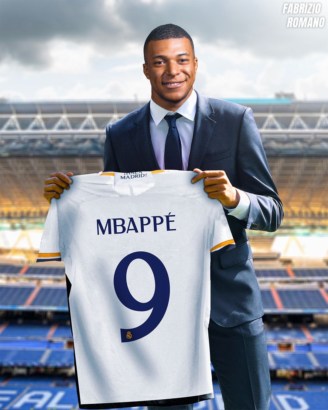 Mbappé luce la camiseta número 9 en el Real Madrid y se despide de su ...