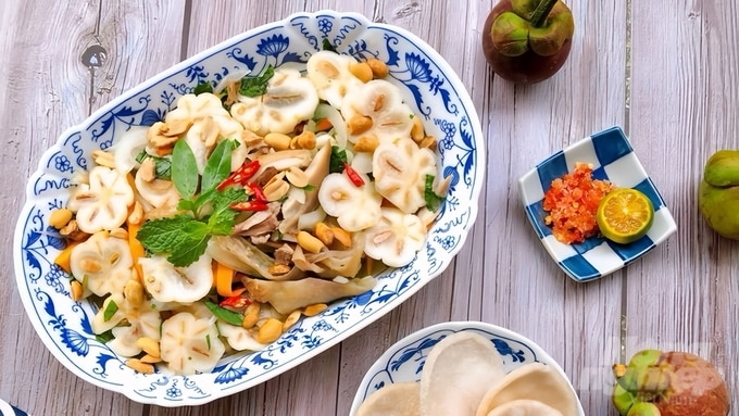 Đặc sản Gỏi gà măng cụt Bình Dương, món ăn được Hiệp hội Văn hóa ẩm thực Việt Nam vinh danh trong Top 121 món ẩm thực tiêu biểu Việt Nam. Ảnh: Trần Phi.