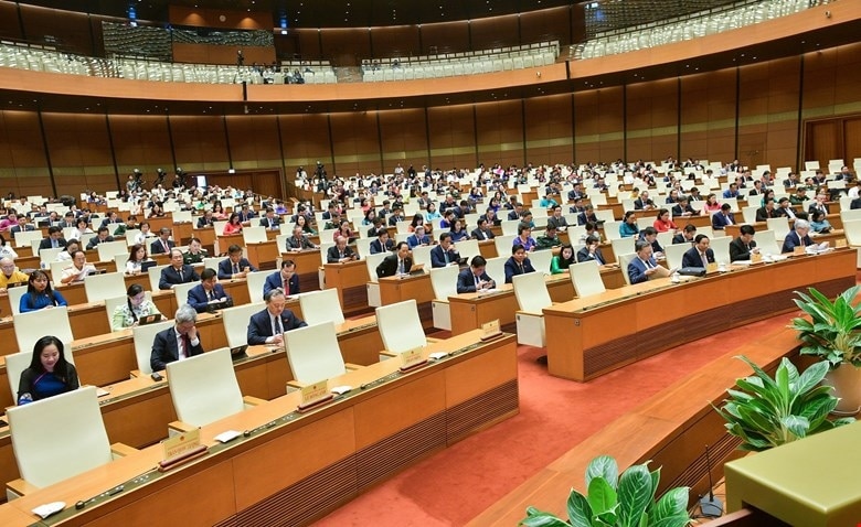 Các đại biểu tham dự Kỳ họp thứ 7 Quốc hội khoá XV