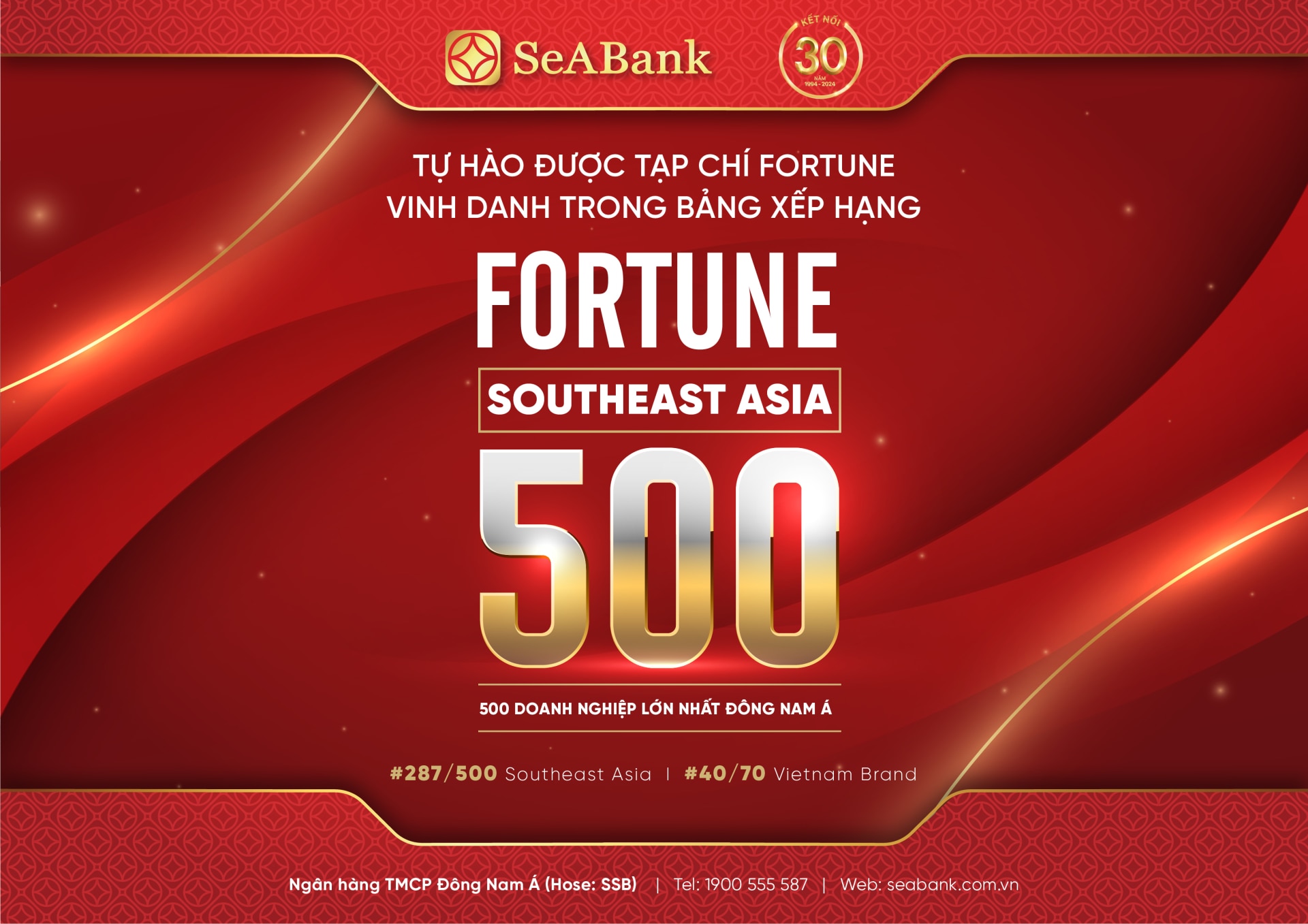 seabank duoc fortune vinh danh trong bang xep hang lan dau cong bo  fortune southeast asia 500 hinh 1