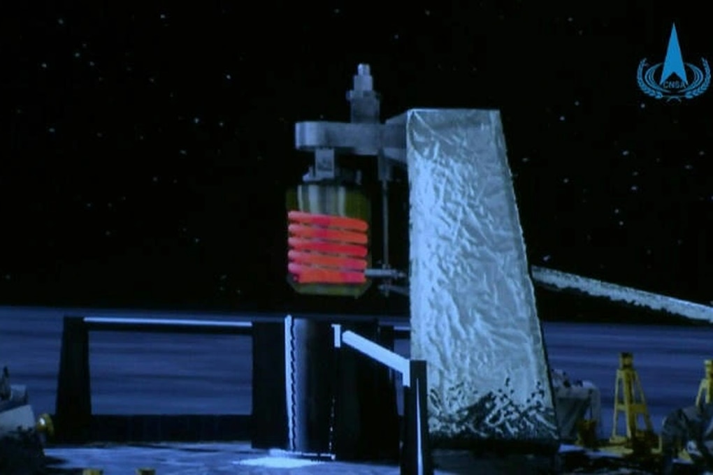 Tàu Trung Quốc thu thập mẫu vật, rời khỏi vùng tối Mặt Trăng - 1
