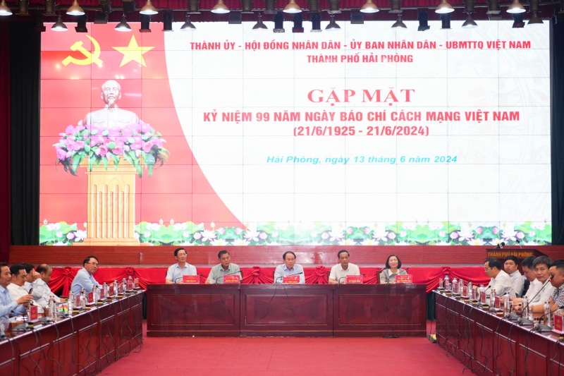 Thành phố Hải Phòng gặp mặt kỷ niệm 99 năm Ngày Báo chí Cách mạng Việt Nam -0