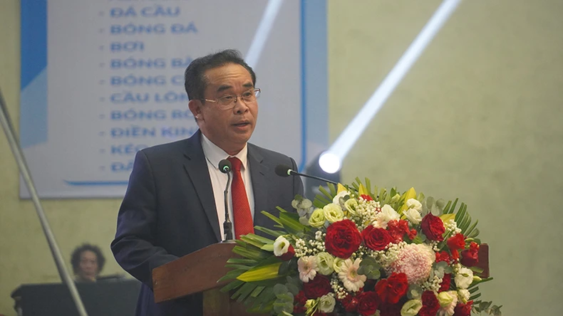 Thứ trưởng Nguyễn Thị Kim Chi dự khai mạc Hội khỏe Phù Đổng toàn quốc khu vực III tại Quảng Nam ảnh 1