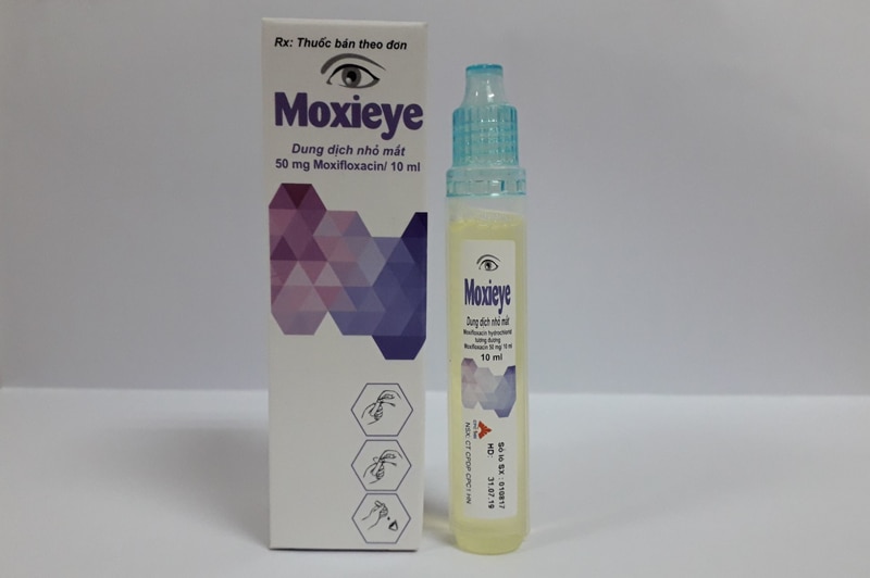 Thuốc nhỏ mắt Moxieye có chứa thành phần kháng sinh Moxifloxacin