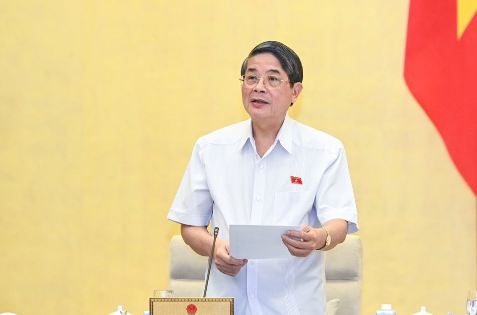 Phó Chủ tịch Quốc hội Nguyễn Đức Hải phát biểu tại phiên họp. Ảnh: Quochoi.vn
