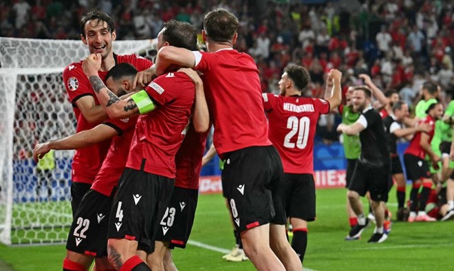 Tuyển Georgia nhận thưởng đậm sau khi vào vòng 1/8 EURO 2024