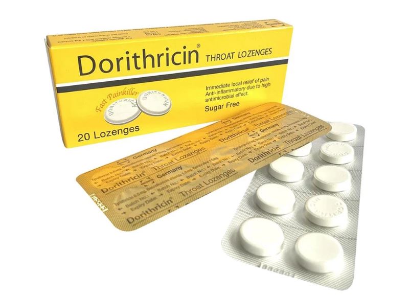 Viên ngậm Dorithricin thường được dùng để điều trị nhiễm khuẩn họng