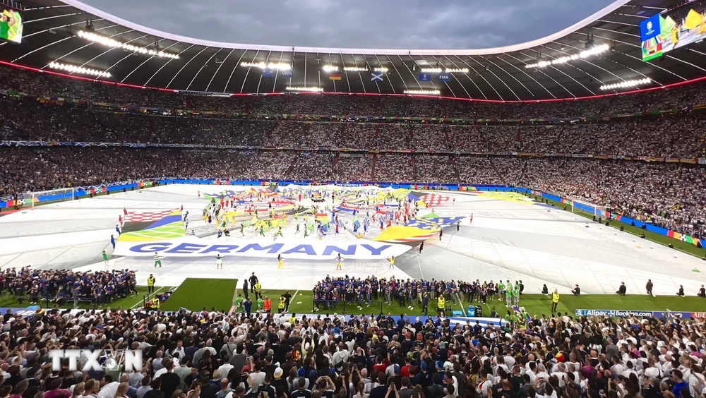 Lễ khai mạc EURO 2024 trên sân vận động Allianz Arena. (Ảnh: Phương Hoa/TTXVN)