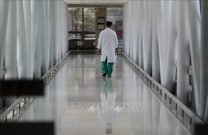 Bác sĩ làm việc tại một bệnh viện ở Seoul, Hàn Quốc, ngày 9-6-2024. Ảnh minh họa: Yonhap/TTXVN