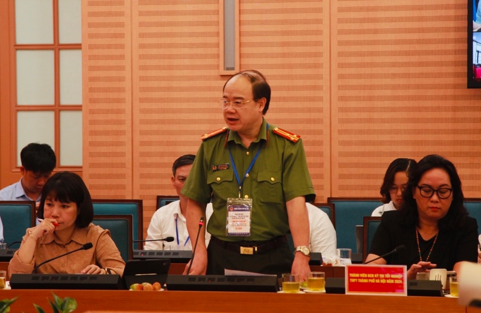 Thượng tá Ngô Xuân Hải, Phó trưởng Phòng An ninh chính trị nội bộ, Công an TP Hà Nội: Thông tin lộ đề thi ngữ văn là sai sự thật.